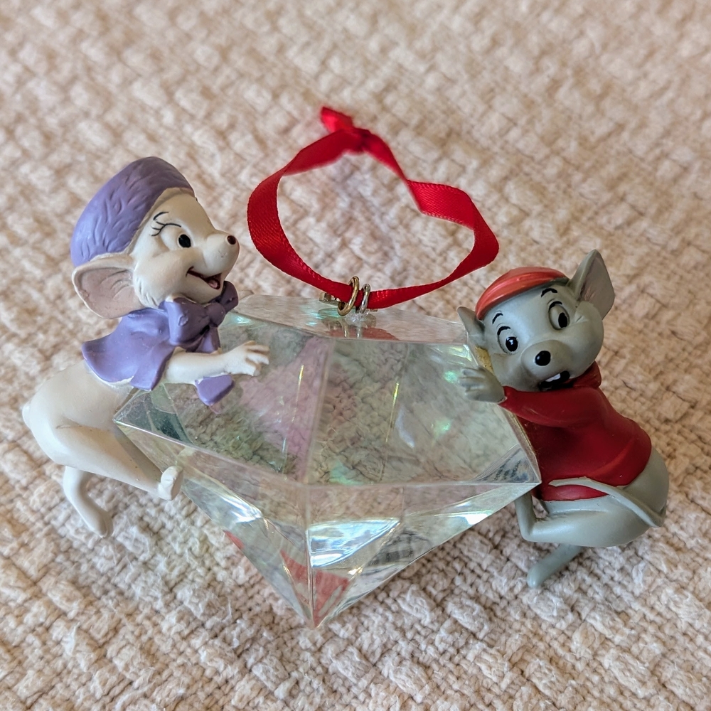 Walt Disney The Rescuers, Bianca & Bernard Diamond Christmas Ornament